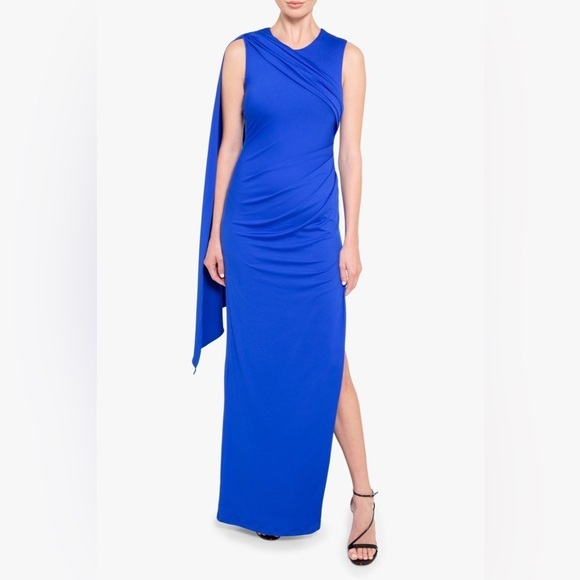Black Halo Dresses & Skirts - Black Halo Aruna Gown Blue Maxi Dress Size 0 B3100